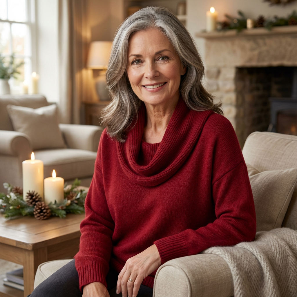 Angeline | Soft Cowl Neck Sweater