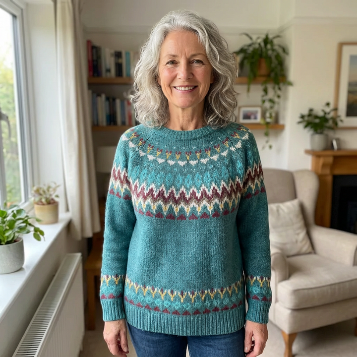 ELWYNDA™ – Patterned Knit Jumper