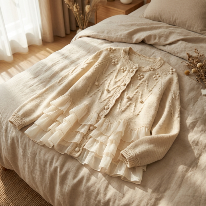 Natalie Ruffle Cardigan™