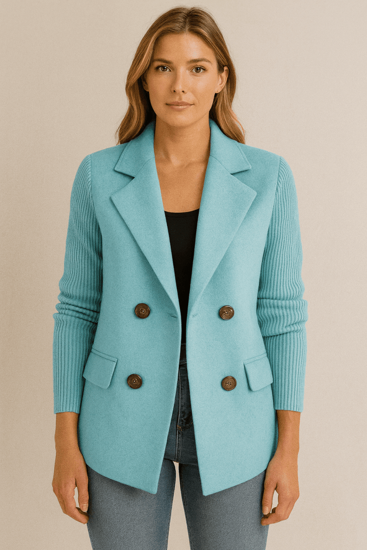 AMA | Blazer with Knit Sleeves