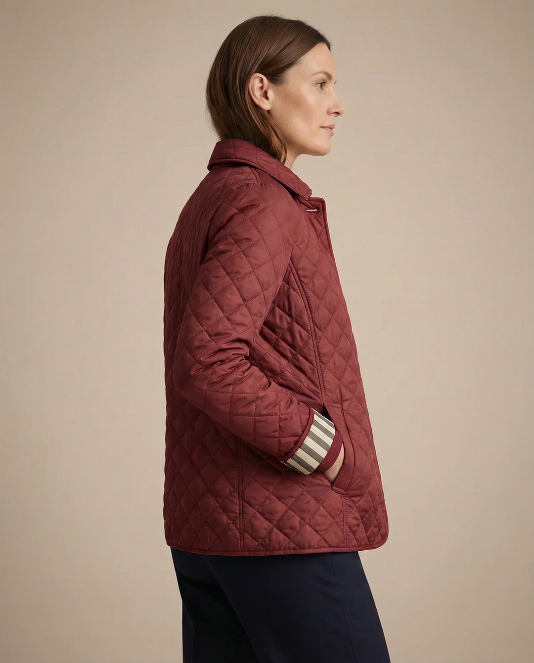 Quilted Button Up Jacket